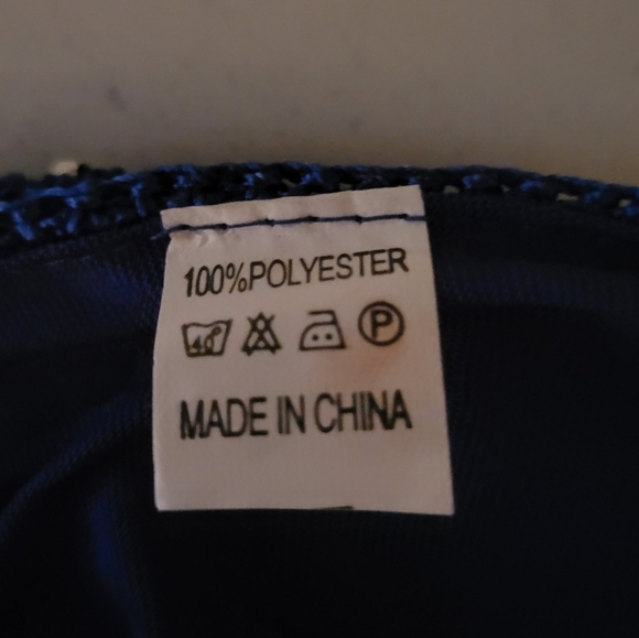 Vibrant Blue Beaded Fringe Halter Top – Festival, Boho, & Party Style - Picture 4 of 4